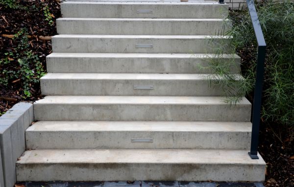Poured Step Installation in Oroville