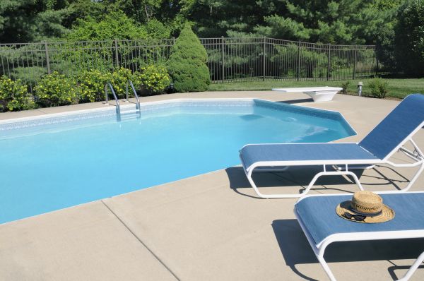 Poolside Concrete Installation in Oroville