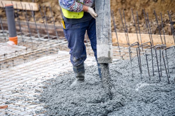 Cabin Foundation Pouring in Oroville